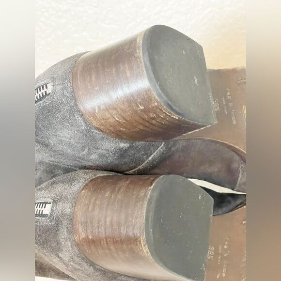 Rag & Bone Wesley Gray Suede Ankle Boots Size 38.5 - Picture 7 of 9